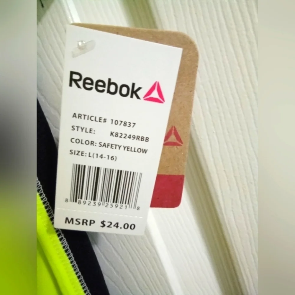 Reebok Boys Neon Yellow Shirt